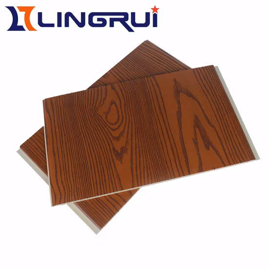 30mm New Design PVC Wall Panel Wooden PVC Ceiling Plastic Wall Panelling Interior Decoration
